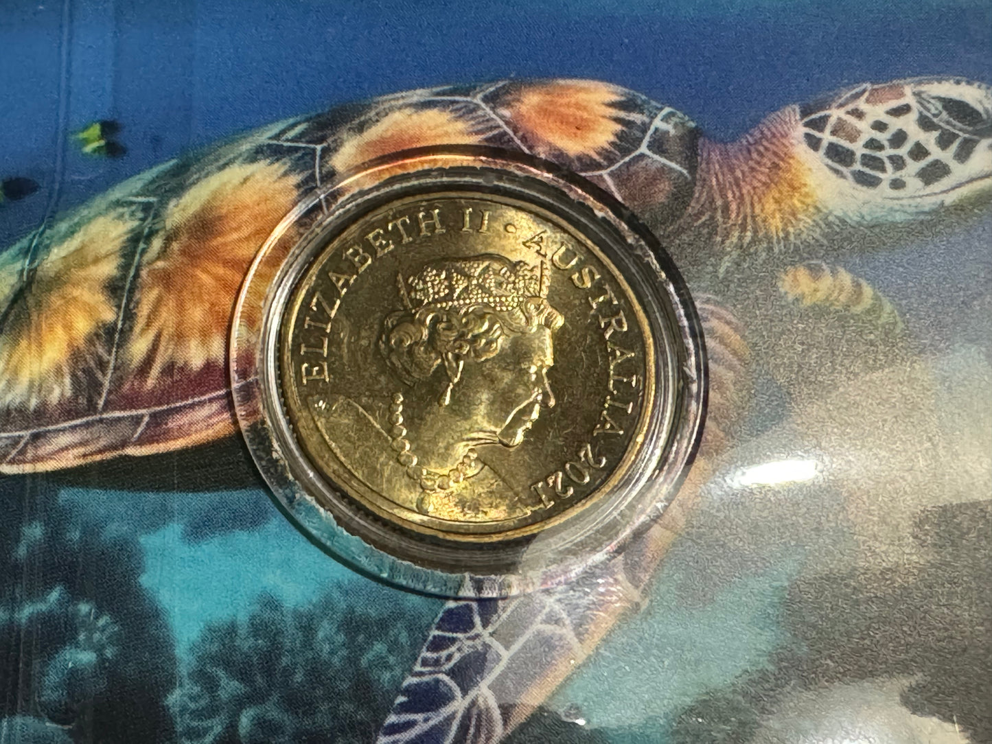 Australias icon Great Barrier reef 2021 $1 Coin