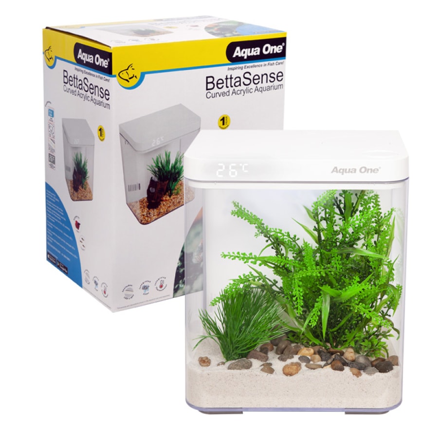 Aqua One BettaSense Curved Acrylic Aquarium 9.7L