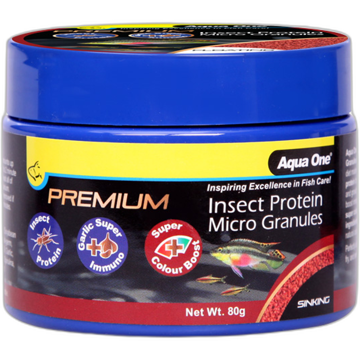 Aqua One Insect Protein Micro Granules (Sinking) 80g