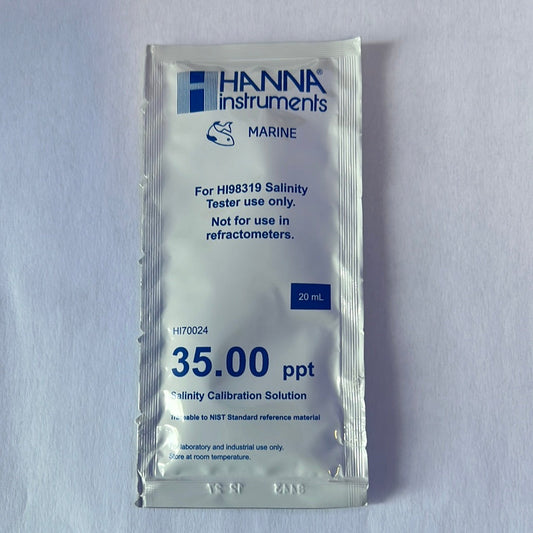 Hanna Marine 35 ppt Salinity Calibration Solution Sachet (20 mL)
