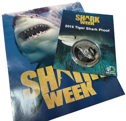 Tiger Shark Australian silver proof Coin