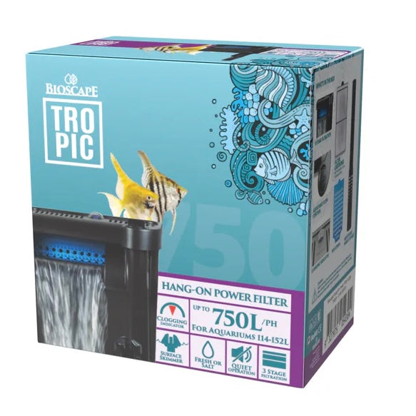 BIOSCAPE HANG ON POWER FILTER LARGE 750LPH