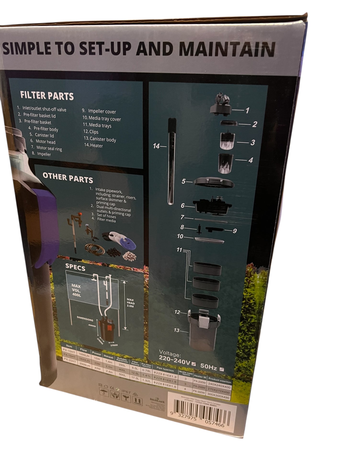 Bioscape Pro Series Canister Filter 1620 LPH