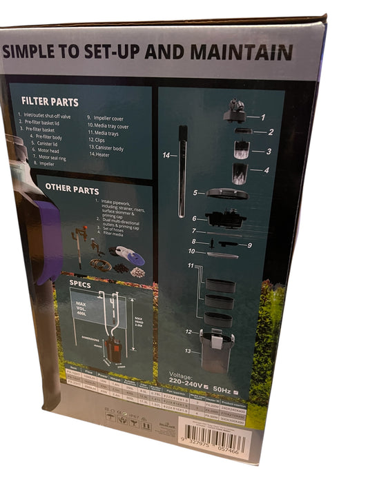 Bioscape Pro Series Canister Filter 1620 LPH