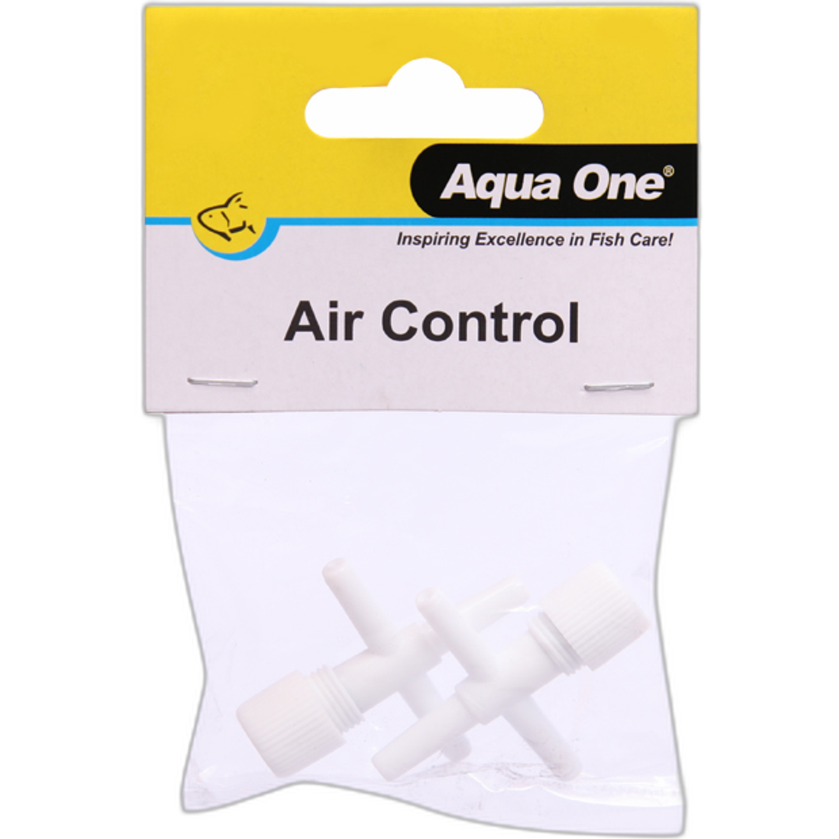 Aqua One Air Control Air Line T Control (2 pk) - White