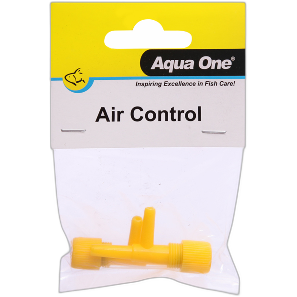 Aqua One Air Line Control Valve (2 pk) - Yellow