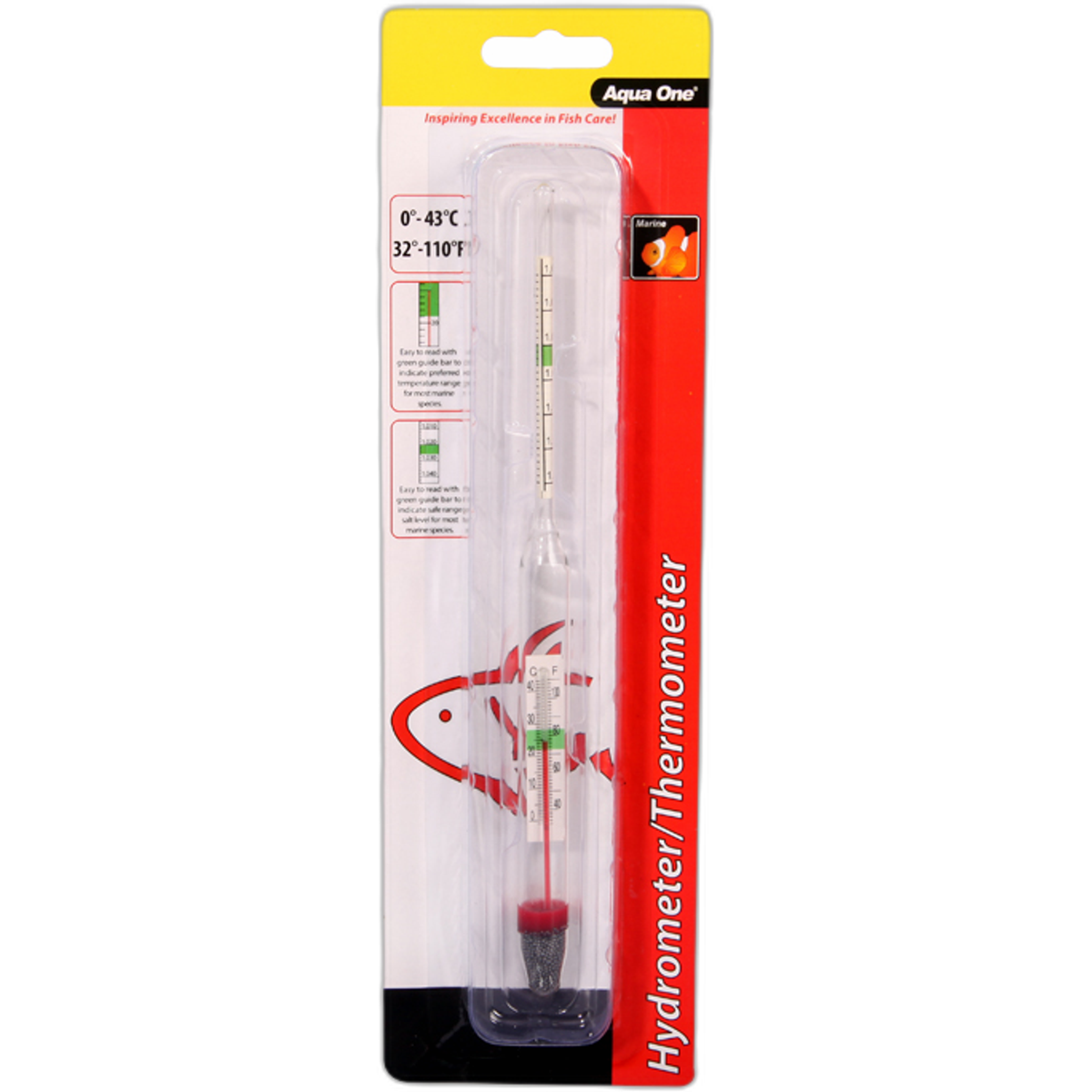 Aqua One Hydrometer/Thermometer