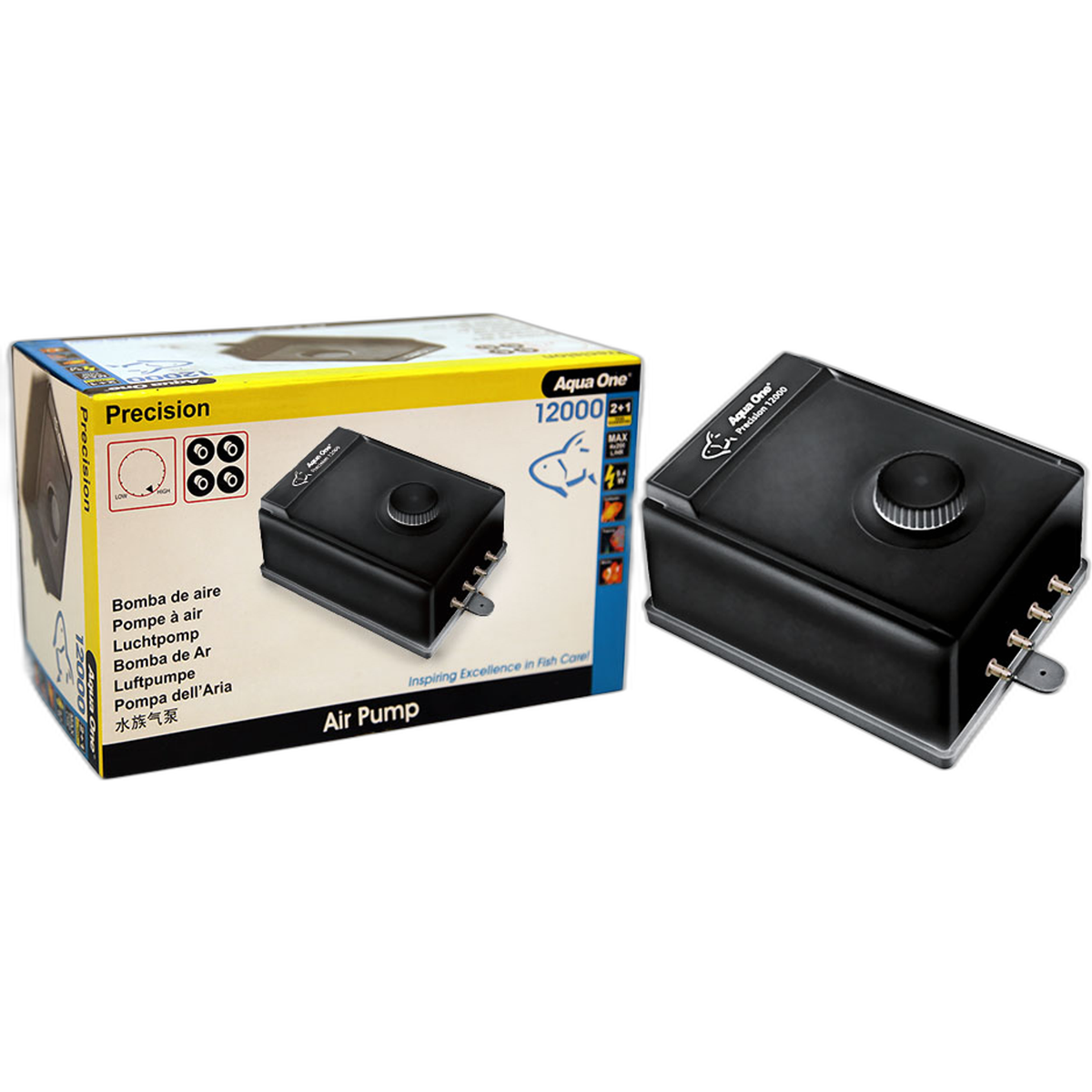 Aqua One Precision 12000 Air Pump - Quad Outlet