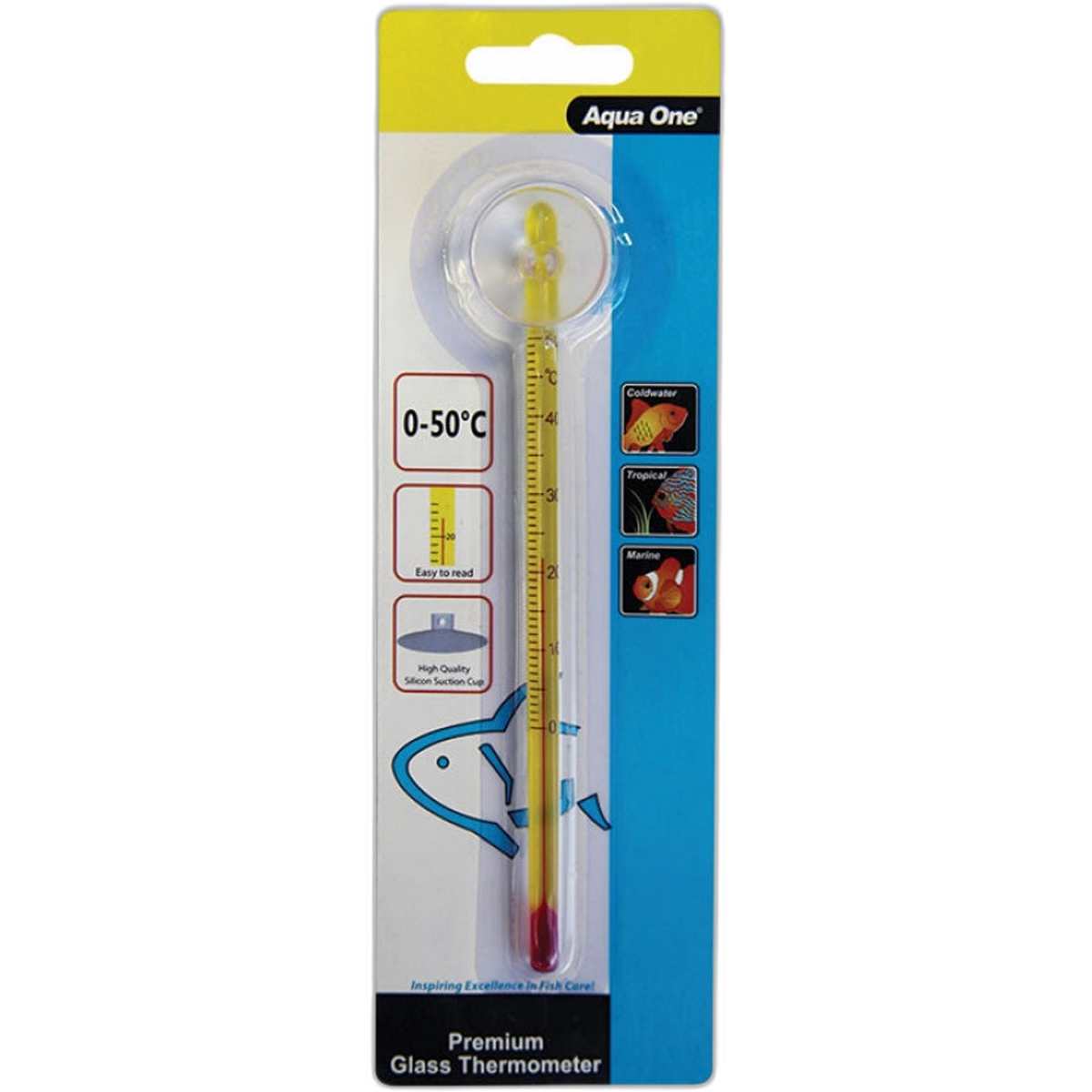 Aqua One Premium Glass Thermometer