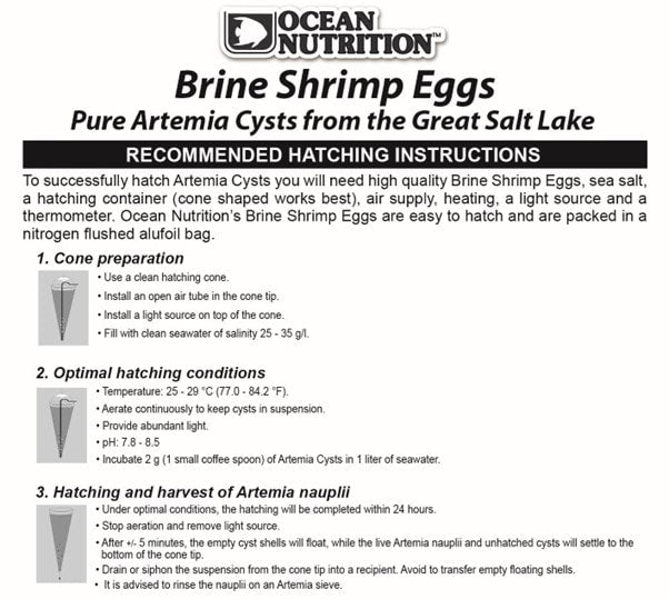 Ocean Nutrition Brine Shrimp Eggs