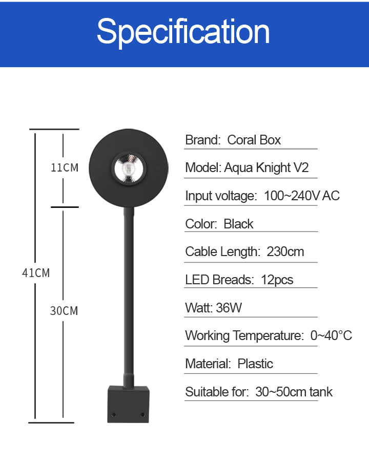 Aqua Knight Led Aquarium Light v2